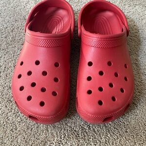 Red crocs